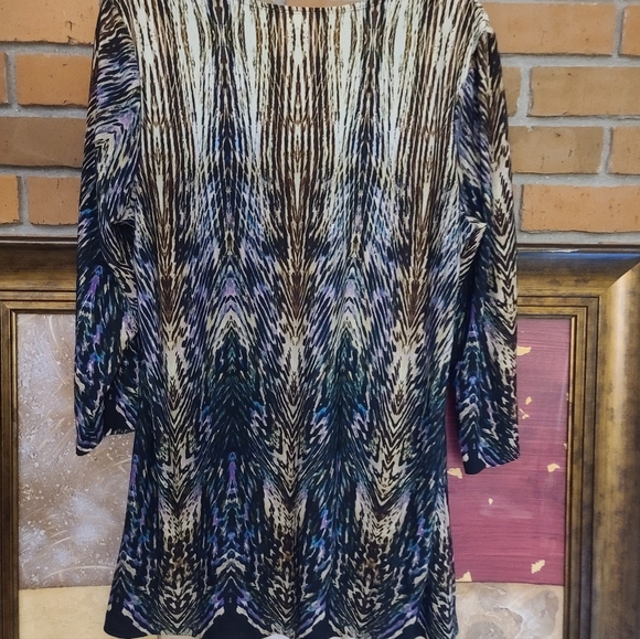 Cato Multi-colored Patterned Blouse Large - Picture 13 of 14
